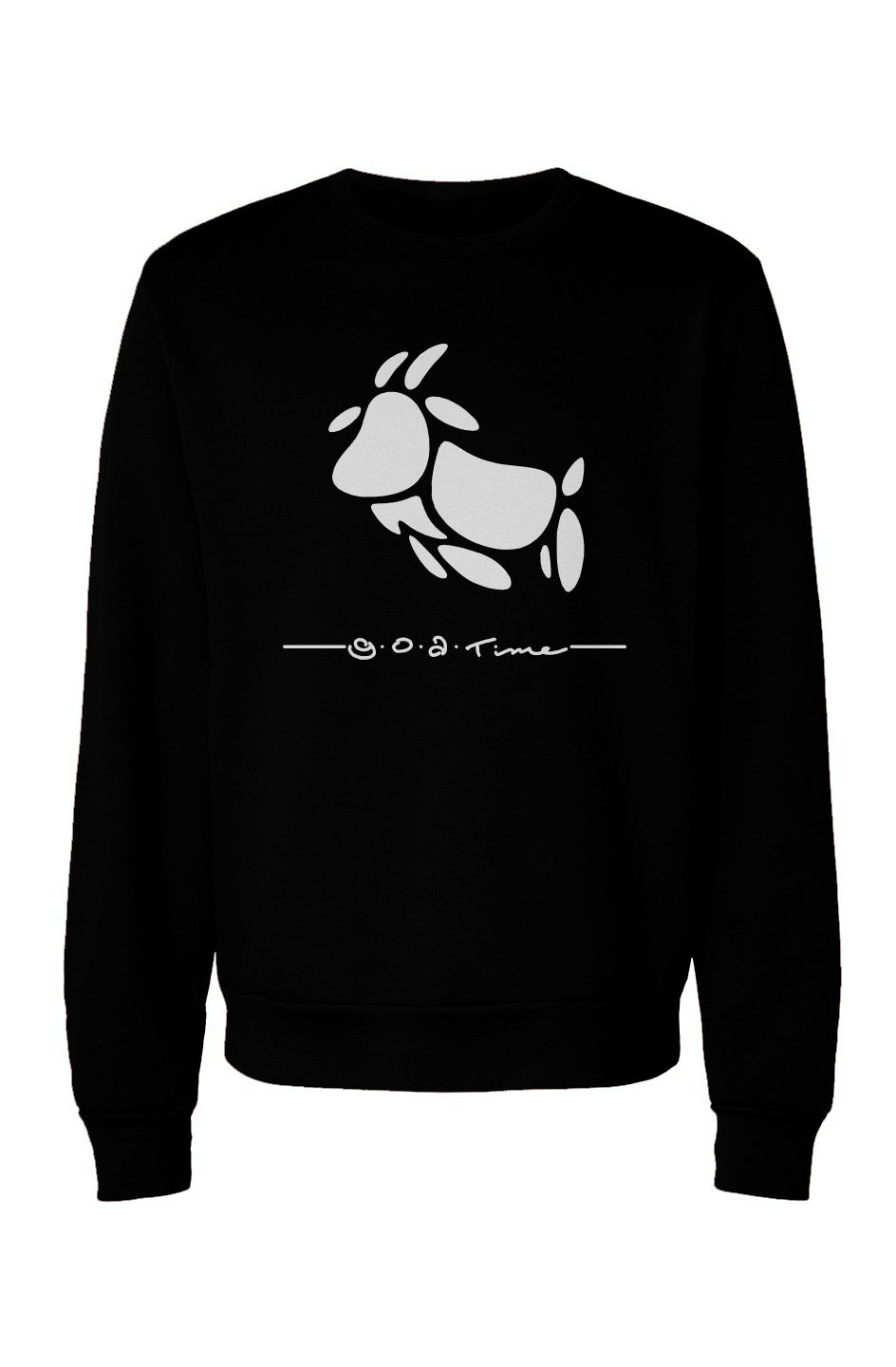 GOATime BLK/WHT Fleece Sweatshirt