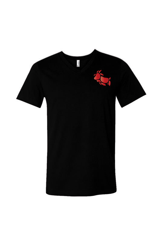 SM GOAT V-Neck BLK/RED