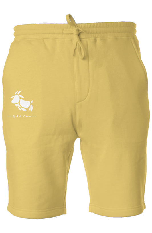 GOAT Yellow Pigment Dyed Fleece Shorts