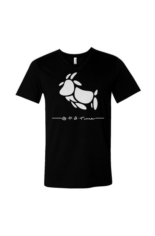 GOAT BLK/WHT V-Neck Tee