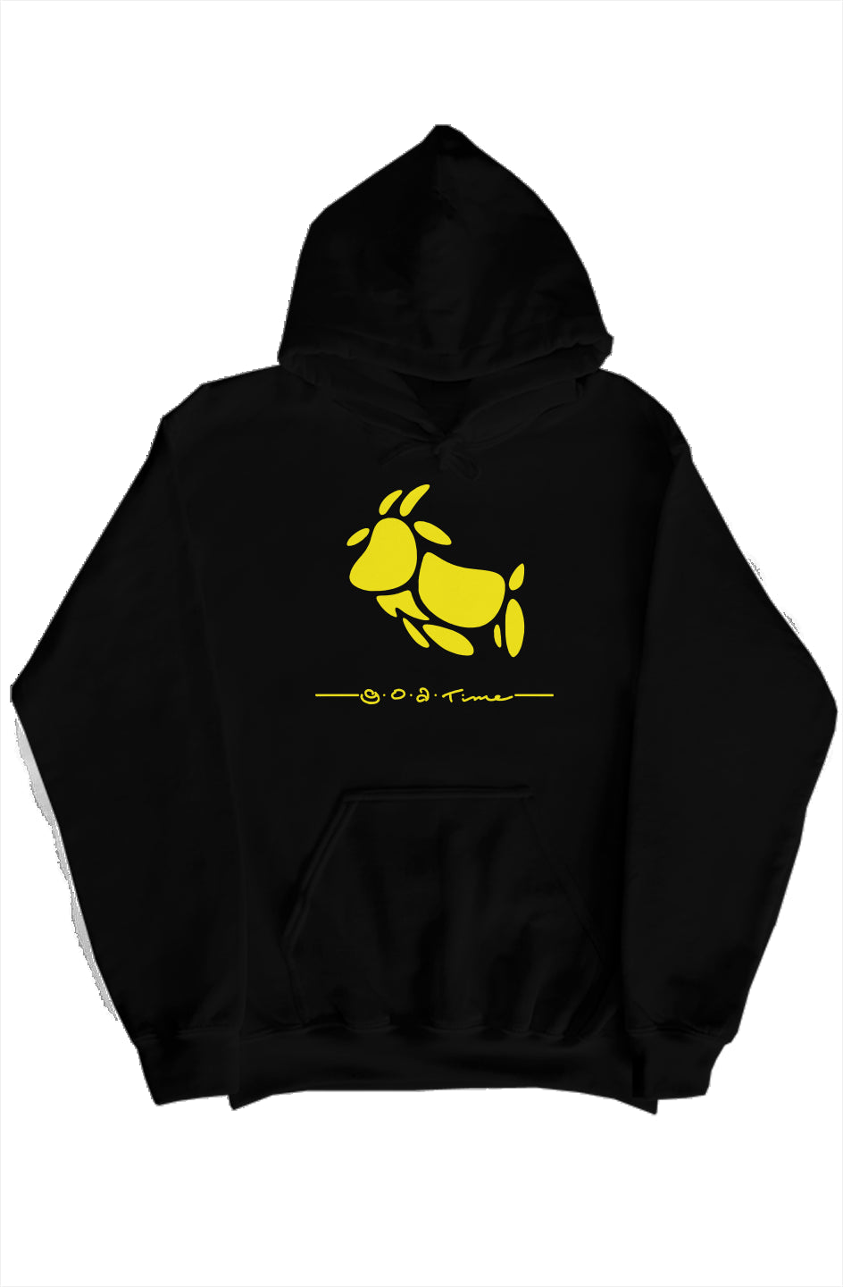 GOATime BLK/YLW pullover hoody