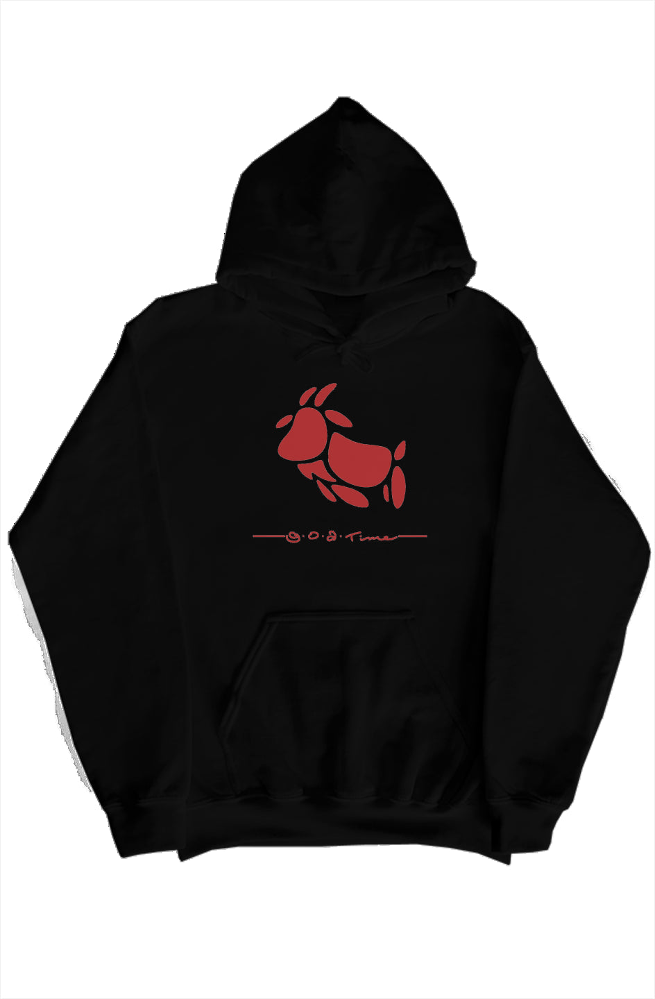 GOATime BLK/RED pullover hoody