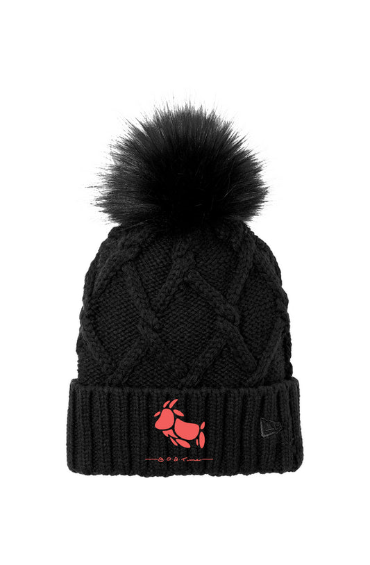 Faux Fur Pom Beanie